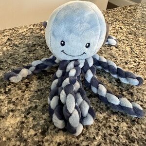 Nattou Lapidou - Piu Piu Octopus Navy Blue and Light Blue Baby Toy